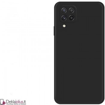 Liquid Air guminis juodas dėklas - su kameros apsauga (Samsung A22/A22 4G/M32)